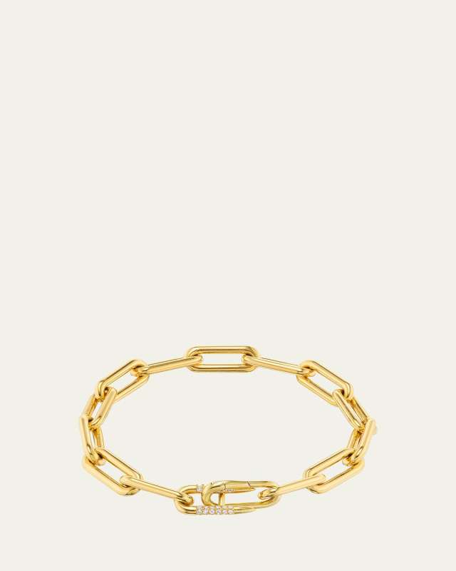 Reflection 18K Yellow Gold Diamond Chain Bracelet
